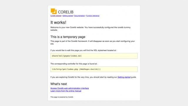 Download web tool or web app Corelib