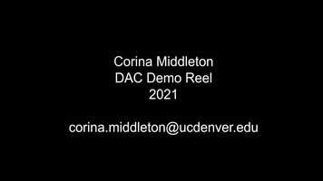 Free download Corina Middletons DAC Demo Reel 2021 video and edit with RedcoolMedia movie maker MovieStudio video editor online and AudioStudio audio editor onlin