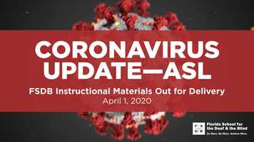 Free download Coronavirus UpdateASL: FSDB Instructional Materials Out for Delivery (April 1, 2020) video and edit with RedcoolMedia movie maker MovieStudio video editor online and AudioStudio audio editor onlin