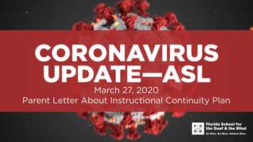 Free download Coronavirus UpdateASL: Parent Letter about Instructional Continuity Plan (March 27, 2020) video and edit with RedcoolMedia movie maker MovieStudio video editor online and AudioStudio audio editor onlin