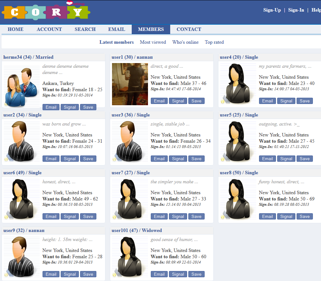 Download web tool or web app Cory Dating script Download web tool or web app Cory Dating script