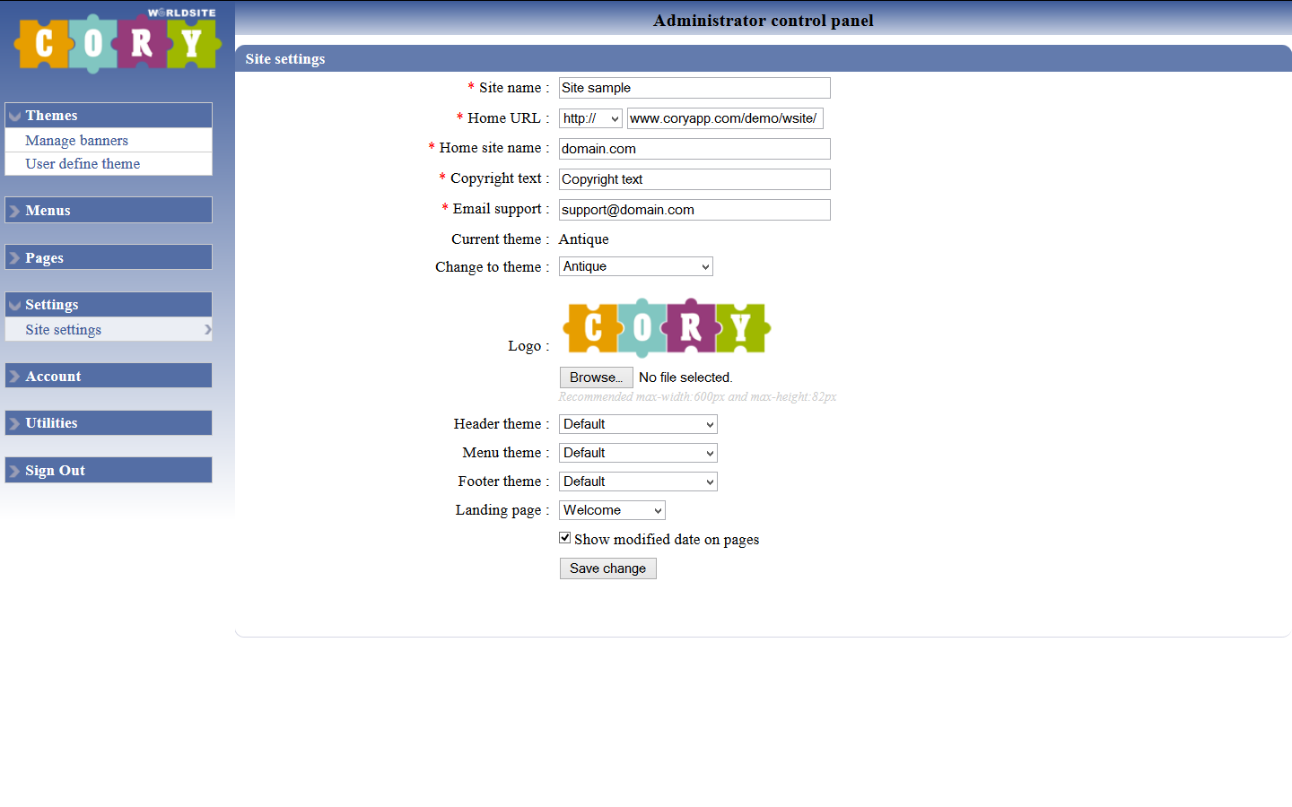 Download web tool or web app Cory World Site Download web tool or web app Cory World Site
