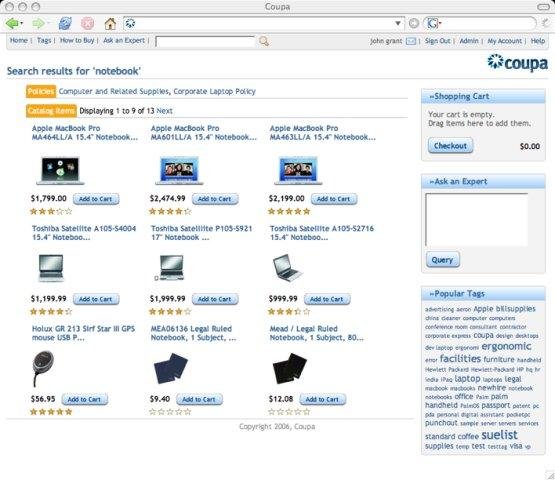 Download web tool or web app Coupa e-Procurement
