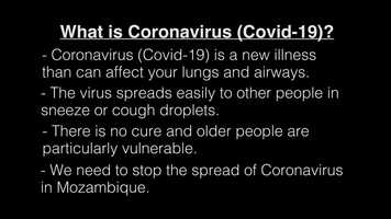 Free download Covid-19 Education in Gorongosa - English subtitles video and edit with RedcoolMedia movie maker MovieStudio video editor online and AudioStudio audio editor onlin