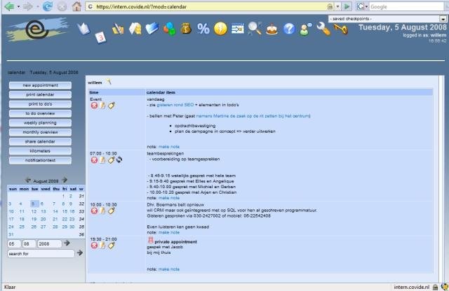 Download web tool or web app Covide CRM OS