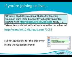 Free download Creating Digital Instructional Guides for Teaching Common Core State Standards video and edit with RedcoolMedia movie maker MovieStudio video editor online and AudioStudio audio editor onlin