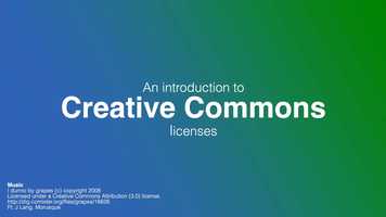 Free download Creative commons basics in 5 minutes video and edit with RedcoolMedia movie maker MovieStudio video editor online and AudioStudio audio editor onlin