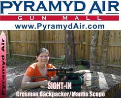 Free download Crosman BackPacker Mantis Scope Sight-In video and edit with RedcoolMedia movie maker MovieStudio video editor online and AudioStudio audio editor onlin