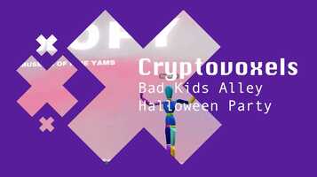 Free download Cryptovoxels Bad Kids Alley Halloween Party Tour w/ CaRoLyN video and edit with RedcoolMedia movie maker MovieStudio video editor online and AudioStudio audio editor onlin