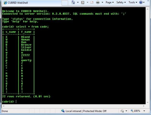 Download web tool or web app CUBRID WebShell Download web tool or web app CUBRID WebShell