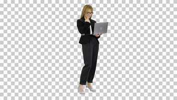 Free download Cute business woman using laptop, Alpha Channel | Stock Footage - Videohive video and edit with RedcoolMedia movie maker MovieStudio video editor online and AudioStudio audio editor onlin