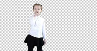 Free download Cute happy girl singing into imaginary microphone, Alpha Channel | Stock Footage - Envato elements video and edit with RedcoolMedia movie maker MovieStudio video editor online and AudioStudio audio editor onlin