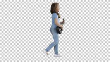 Free download Cute little girl walking and singing while, Alpha Channel | Stock Footage - Videohive video and edit with RedcoolMedia movie maker MovieStudio video editor online and AudioStudio audio editor onlin