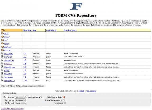 Download web tool or web app CVSweb-PHP