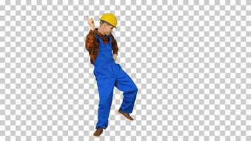 Free download Dancing Young Engineer with Helmet After Work, Alpha Channel | Stock Footage - Videohive video and edit with RedcoolMedia movie maker MovieStudio video editor online and AudioStudio audio editor onlin
