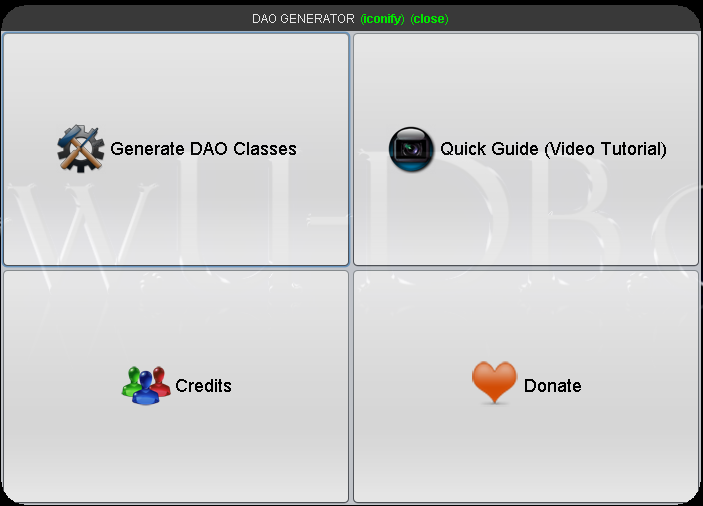 Download web tool or web app daogenerator Download web tool or web app daogenerator
