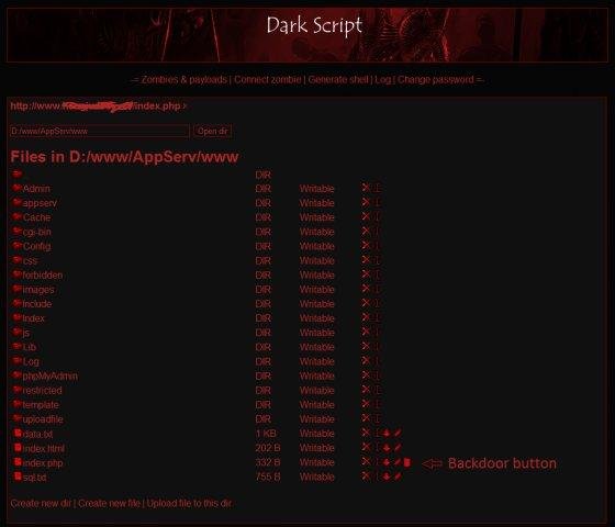Download web tool or web app Dark Script