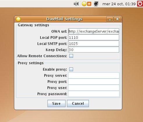 Download web tool or web app DavMail POP/IMAP/SMTP/Caldav to Exchange