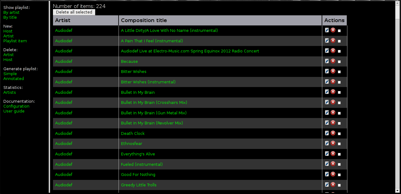 Download web tool or web app Def Playlist Manager