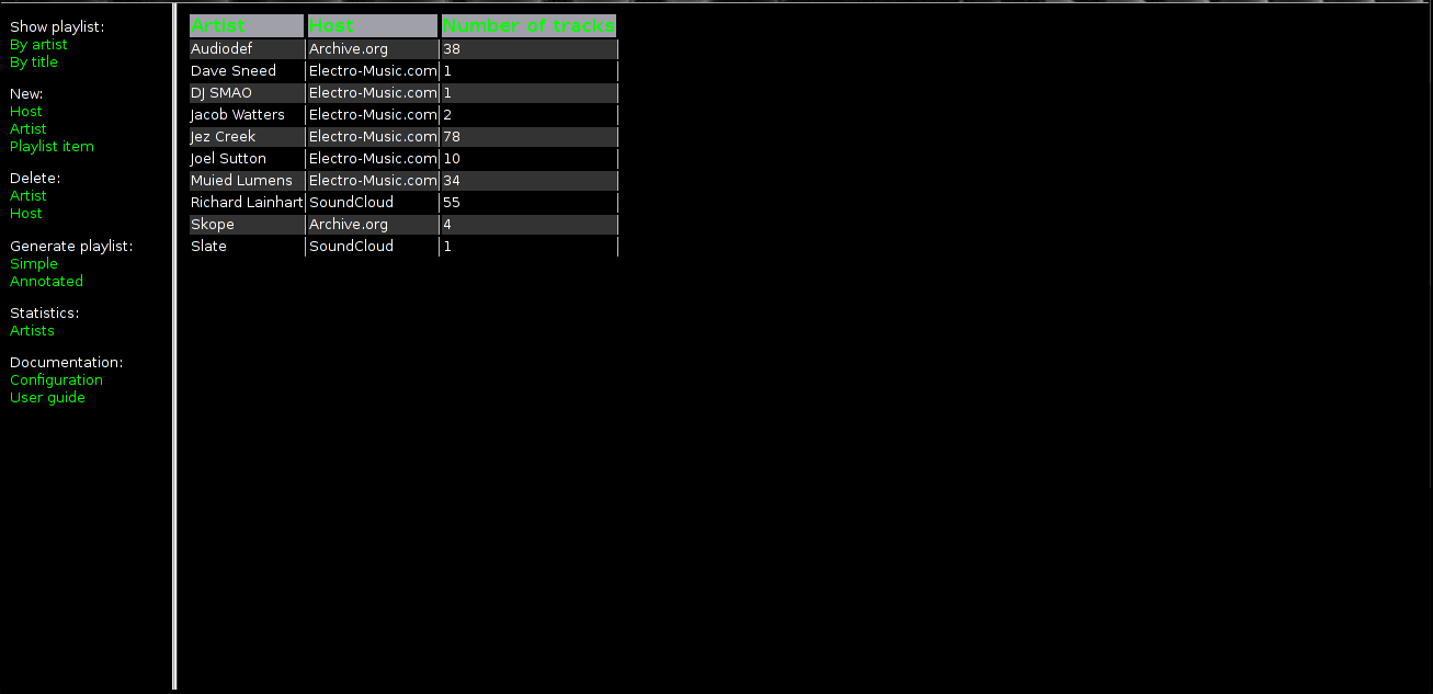 Download web tool or web app Def Playlist Manager