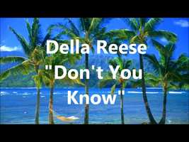 Free download Della Reese - Dont You Know video and edit with RedcoolMedia movie maker MovieStudio video editor online and AudioStudio audio editor onlin