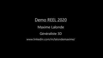 Free download DEMO REEL 2020 - 3D Generalist video and edit with RedcoolMedia movie maker MovieStudio video editor online and AudioStudio audio editor onlin