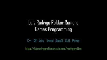 Free download Demo Reel - Computer Games Programmer - Luis Rodrigo Roldan Romero | JANUARY 2020 video and edit with RedcoolMedia movie maker MovieStudio video editor online and AudioStudio audio editor onlin