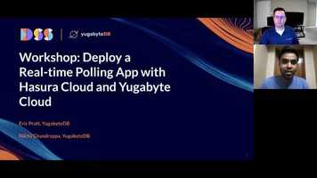 Free download Deploy a Real-time Polling App with Hasura Cloud and Yugabyte Cloud video and edit with RedcoolMedia movie maker MovieStudio video editor online and AudioStudio audio editor onlin