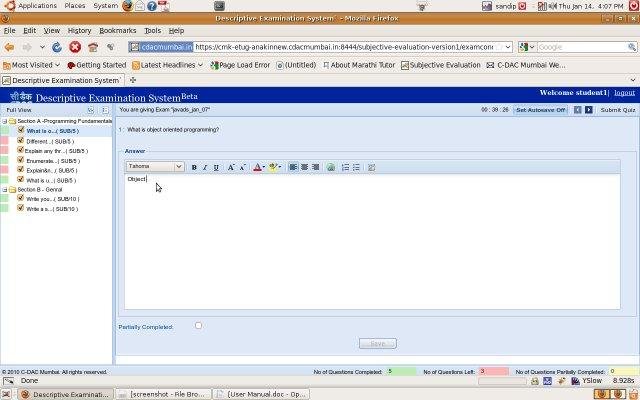 Download web tool or web app Descriptive Examination System(DES) Download web tool or web app Descriptive Examination System(DES)