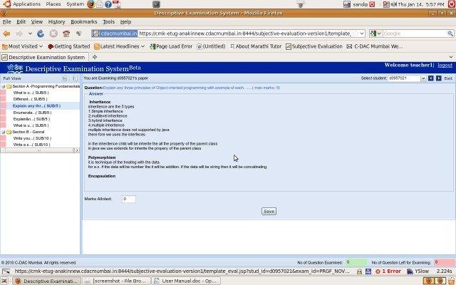 Download web tool or web app Descriptive Examination System(DES) Download web tool or web app Descriptive Examination System(DES)