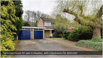 Free download Detached-House for sale in Headley for 610,000 video and edit with RedcoolMedia movie maker MovieStudio video editor online and AudioStudio audio editor onlin
