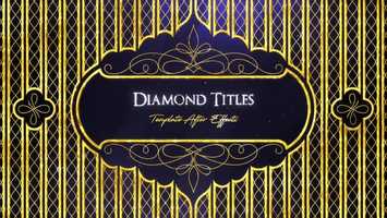 Free download Diamond Titles | After Effects Template video and edit with RedcoolMedia movie maker MovieStudio video editor online and AudioStudio audio editor onlin