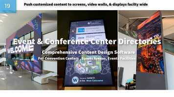 Free download Digital Signage for Conference Centers, Convention Centers,  Events Facilities video and edit with RedcoolMedia movie maker MovieStudio video editor online and AudioStudio audio editor onlin