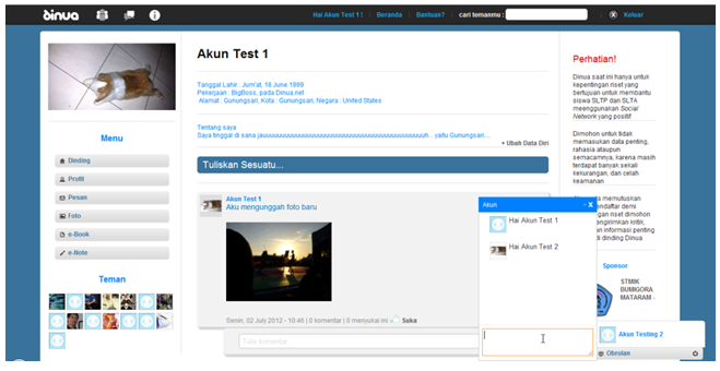 Download web tool or web app Dinua : social network Download web tool or web app Dinua : social network