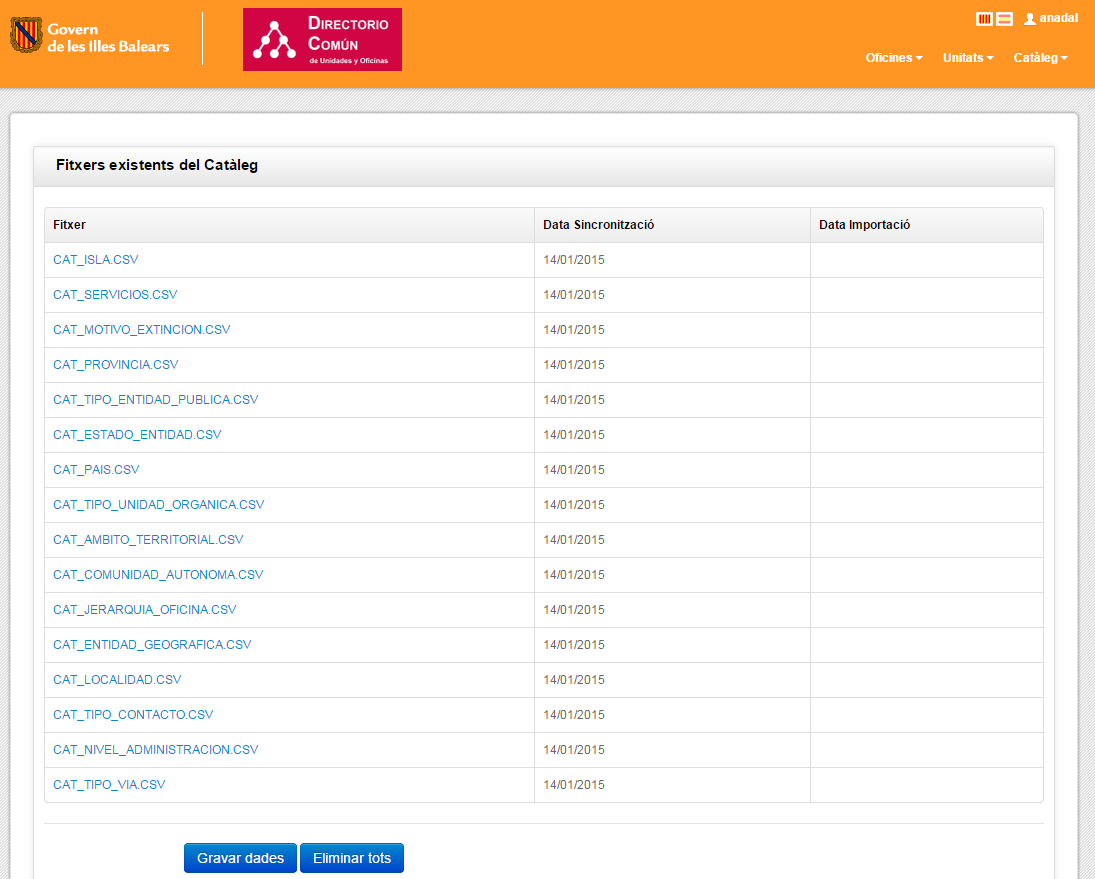 Download web tool or web app Dir3Caib