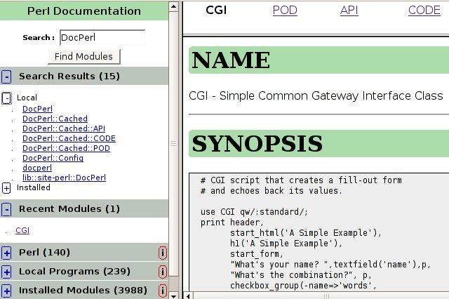 Download web tool or web app DocPerl