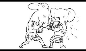 Free download Donkey and Elephant Boxers Drawing 2D Animation video and edit with RedcoolMedia movie maker MovieStudio video editor online and AudioStudio audio editor onlin