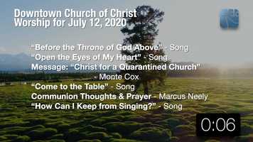 Free download Downtown Churchs Sunday Worship for July 12, 2020 video and edit with RedcoolMedia movie maker MovieStudio video editor online and AudioStudio audio editor onlin