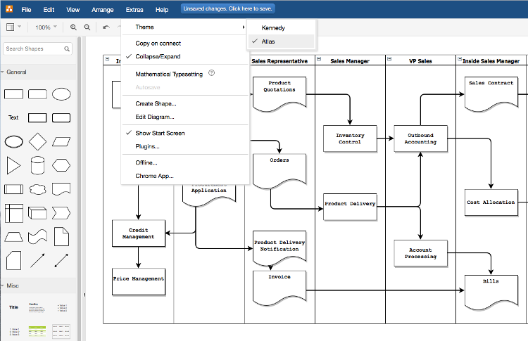 Redcoolmedia Flowchart Maker y software de diagrama en línea