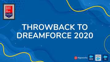 Free download Dreamforce 2020 in a Nutshell - Algoworks video and edit with RedcoolMedia movie maker MovieStudio video editor online and AudioStudio audio editor onlin