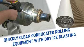 Free download Dry ice blasting quickly removes grease and pulp from corrugated rolling equipment video and edit with RedcoolMedia movie maker MovieStudio video editor online and AudioStudio audio editor onlin