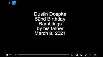 Free download Dustin 2021 Birthday Ad lib song by his Dad.mp4 video and edit with RedcoolMedia movie maker MovieStudio video editor online and AudioStudio audio editor onlin