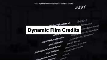 Free download Dynamic Film Credits | After Effects Project Files - Videohive template video and edit with RedcoolMedia movie maker MovieStudio video editor online and AudioStudio audio editor onlin