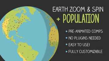 Free download Earth Zoom and Spin with Population | After Effects Project Files - Videohive template video and edit with RedcoolMedia movie maker MovieStudio video editor online and AudioStudio audio editor onlin