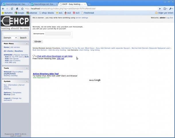 Download web tool or web app Easy Hosting Control Panel for Ubuntu Download web tool or web app Easy Hosting Control Panel for Ubuntu
