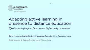 Free download ECE2021 - Adapting active learning in presence to distance education: effective strategies from 4 cases in design education video and edit with RedcoolMedia movie maker MovieStudio video editor online and AudioStudio audio editor onlin