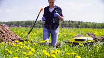 Free download Ecologist Getting Samples Of Soil Stock Video video and edit with RedcoolMedia movie maker MovieStudio video editor online and AudioStudio audio editor onlin