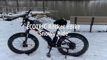 Free download ECOTRIC Rocket eBike Snowy Ride video and edit with RedcoolMedia movie maker MovieStudio video editor online and AudioStudio audio editor onlin