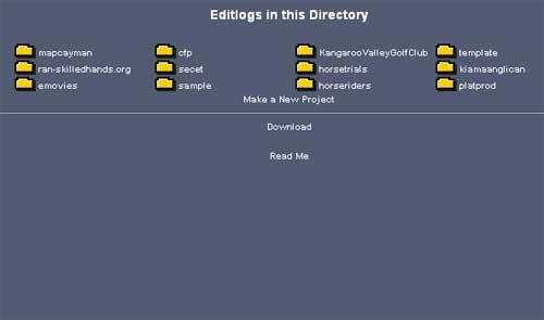 Download web tool or web app editlog