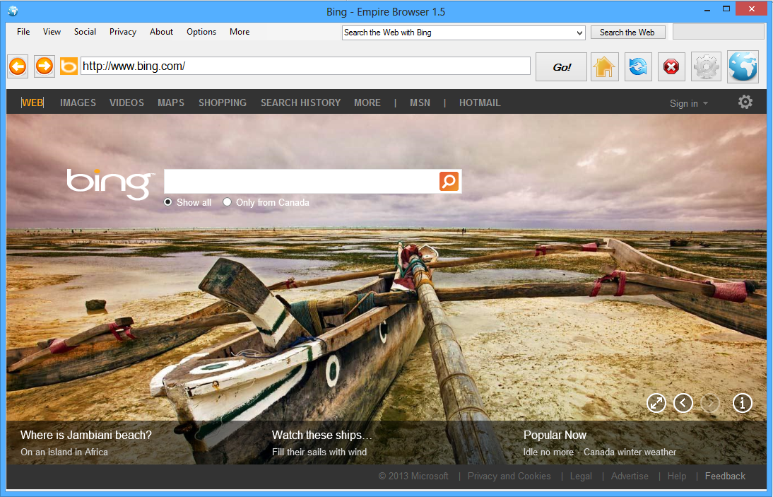 Download web tool or web app Empire Browser Download web tool or web app Empire Browser